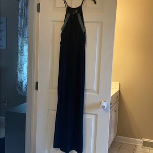 Black boho maxi dress